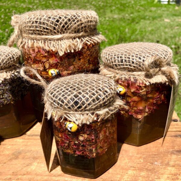 Solar Infused Honey with Organic Lavender Flowers
