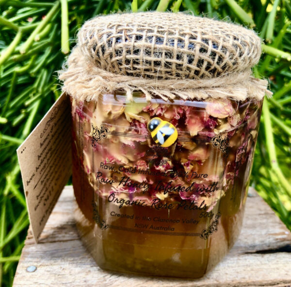 Rose-Infused Raw Honey 500g